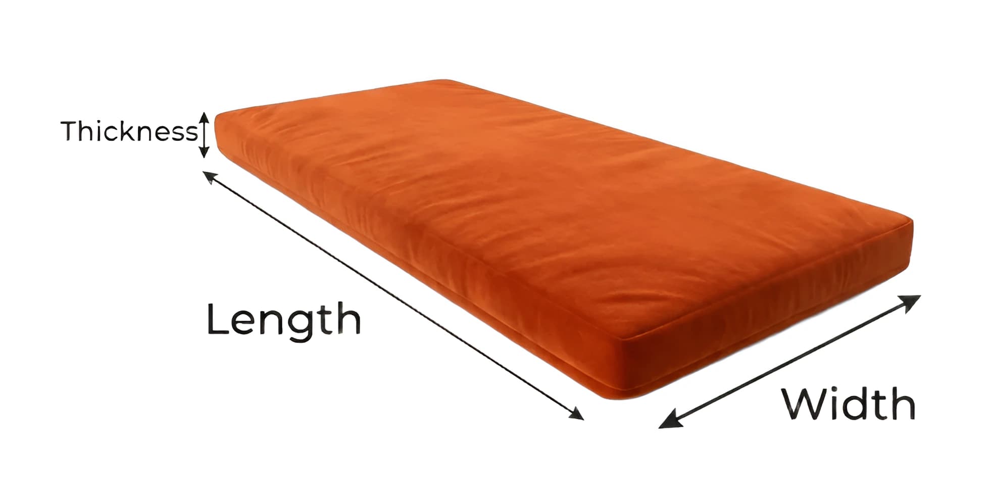 Measuring a rectangle cushion with tailor tape