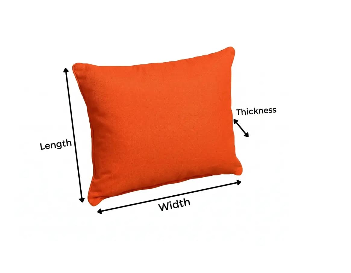 Throw Pillow measuring guide